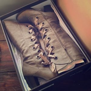 4 for 25 Leila Stone Taupe knee high boots